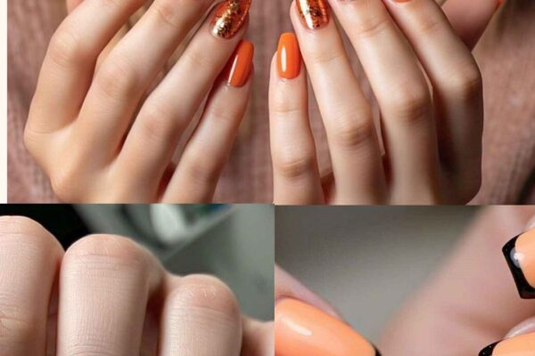 30 Orange Spring Nails Design