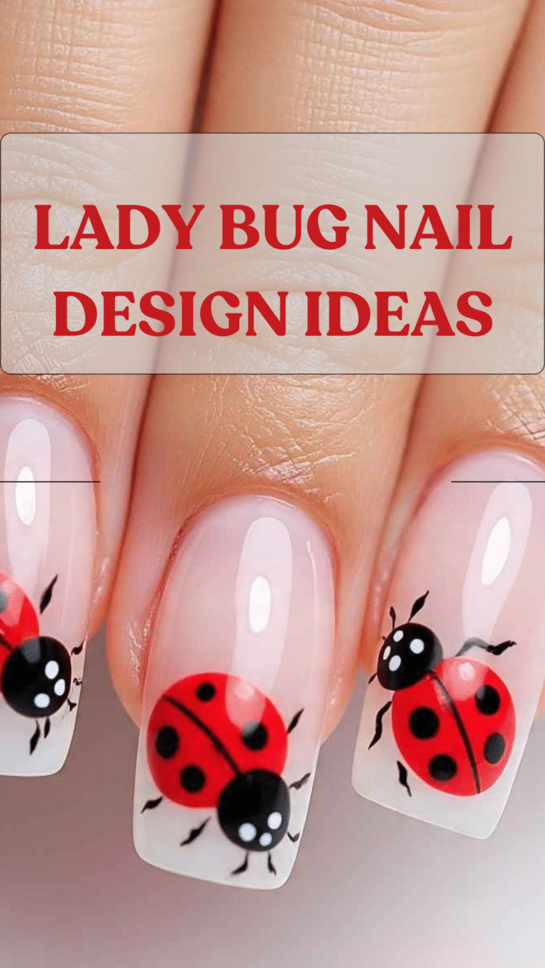 10+ Lady bug Nails Design Ideas for a Cute & Playful Look