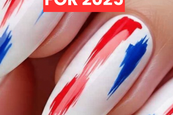 35 Trending Red White & Blue Nail Ideas